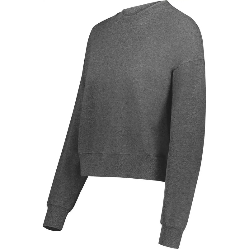 Augusta 5424 Ladies Slouchy Crew – Carbon Heather