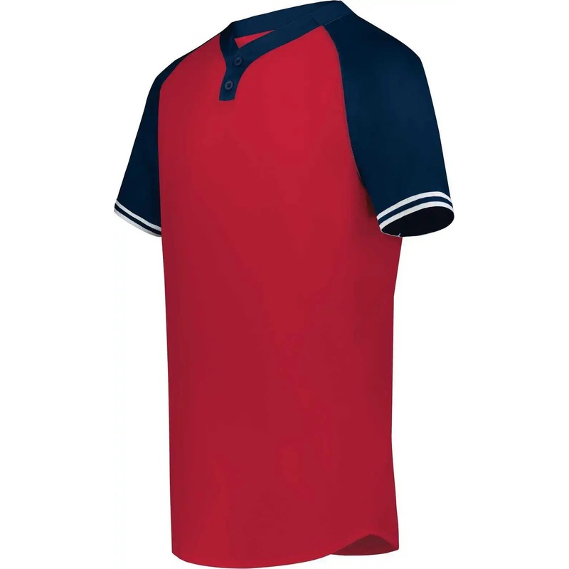 Augusta 6906 Youth Cutter+ Henley Jersey – Scarlet Navy