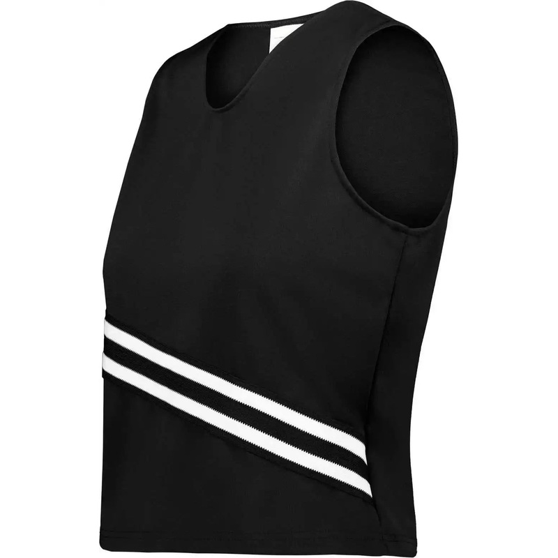Augusta 6923 Ladies Cheer Squad Shell – Black Black White