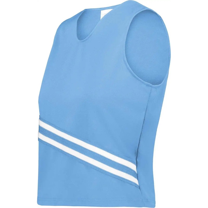 Augusta 6923 Ladies Cheer Squad Shell – Columbia Blue Columbia Blue White