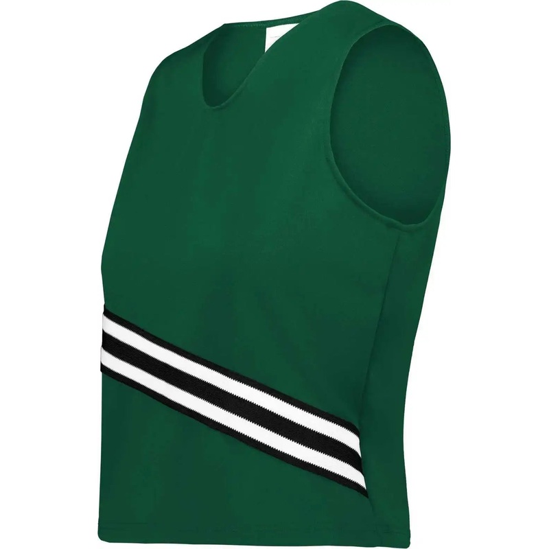 Augusta 6923 Ladies Cheer Squad Shell – Dark Green Black White