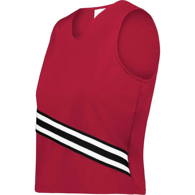 Augusta 6923 Ladies Cheer Squad Shell – Scarlet Black White