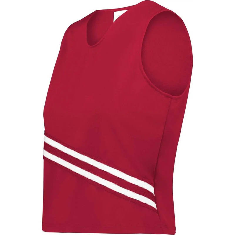 Augusta 6923 Ladies Cheer Squad Shell – Scarlet Scarlet White
