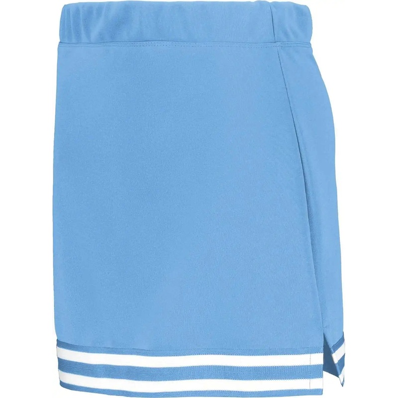 Augusta 6925 Ladies Cheer Squad Skirt – Columbia Blue Columbia Blue White