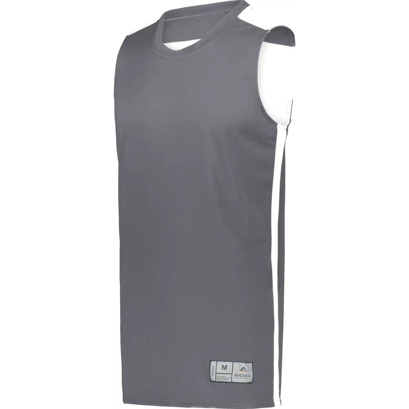 Augusta 6927 Swish Reversible Basketball Jersey – Graphite White