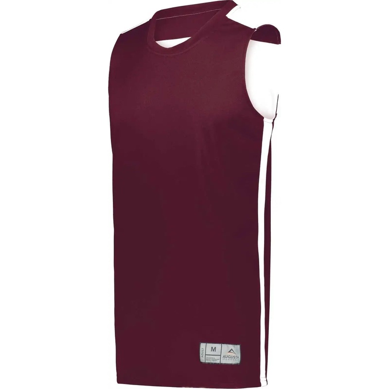 Augusta 6927 Swish Reversible Basketball Jersey – Maroon White