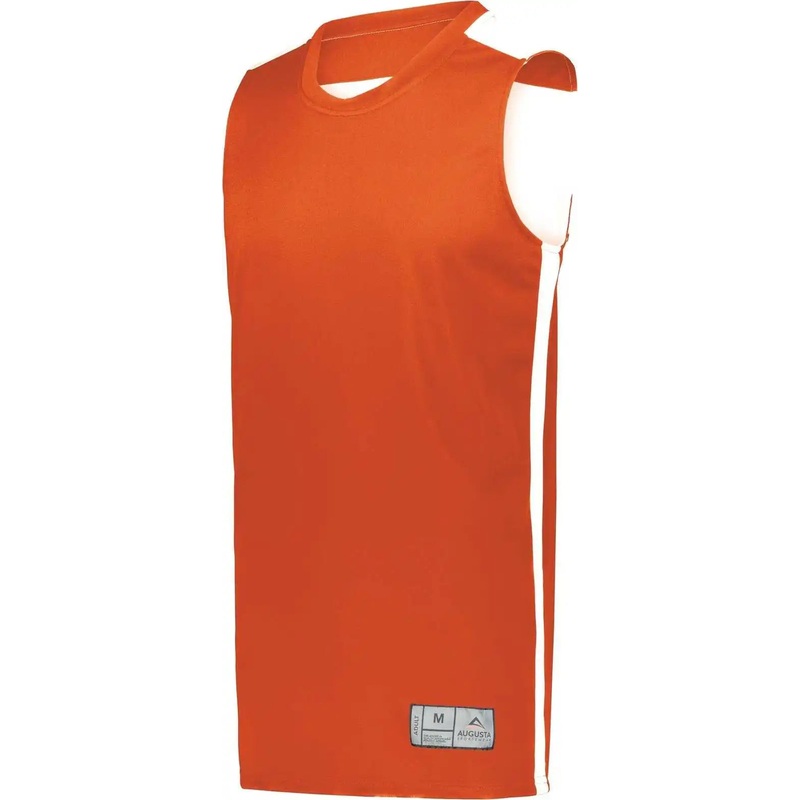 Augusta 6927 Swish Reversible Basketball Jersey – Orange White