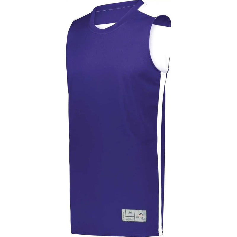 Augusta 6927 Swish Reversible Basketball Jersey – Purple White