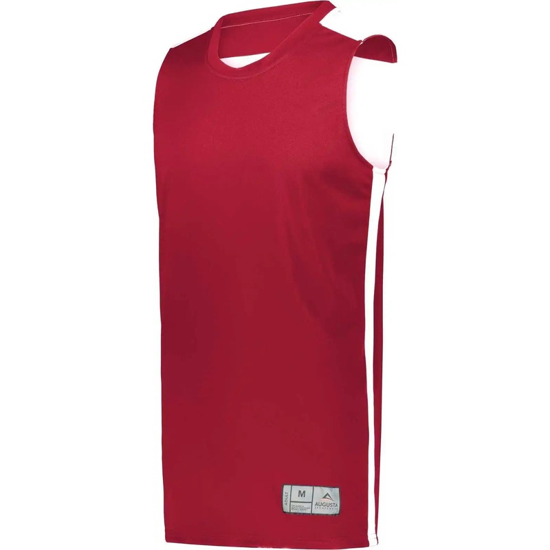 Augusta 6927 Swish Reversible Basketball Jersey – Scarlet White