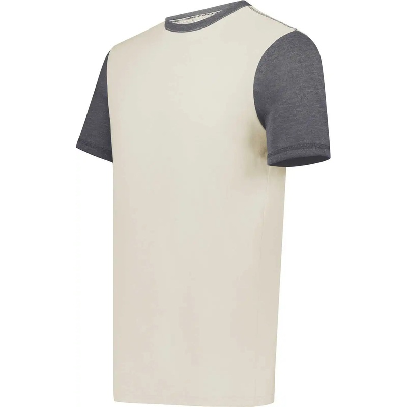 Augusta 6877 Youth Gameday Vintage Ringer Tee – Birch Carbon Heather