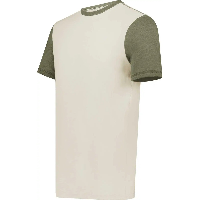 Augusta 6877 Youth Gameday Vintage Ringer Tee – Birch Olive Heather