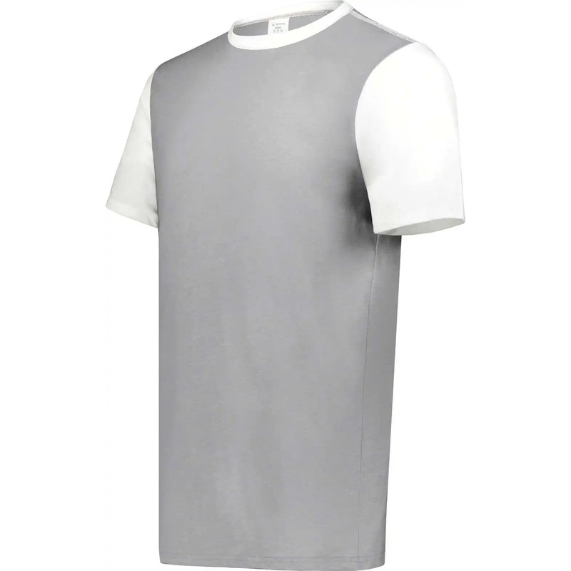 Augusta 6877 Youth Gameday Vintage Ringer Tee – Gray Heather White
