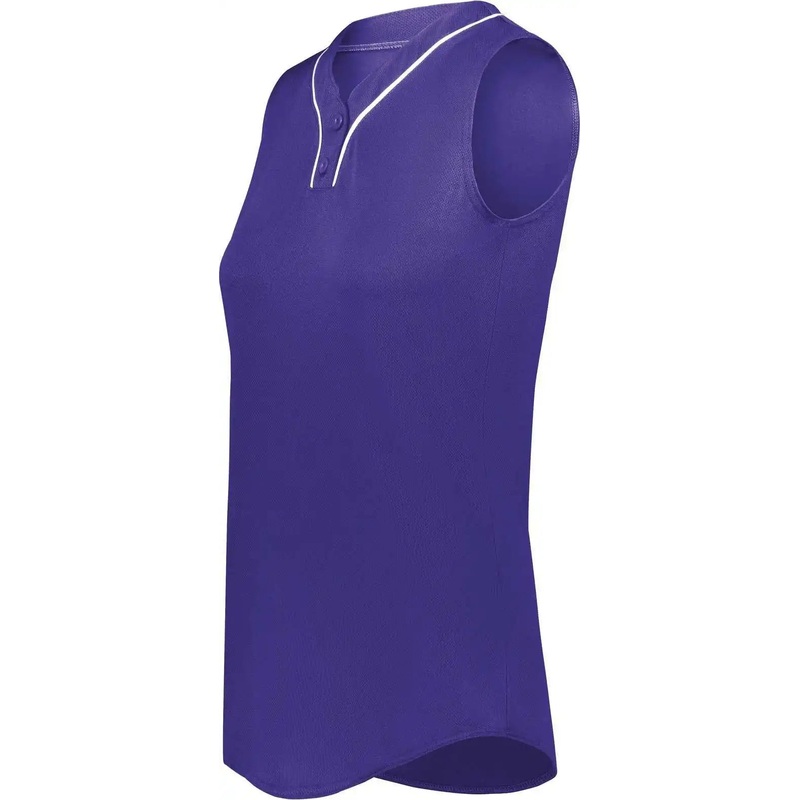 Augusta 6913 Ladies Cutter+ Sleeveless Jersey – Purple White