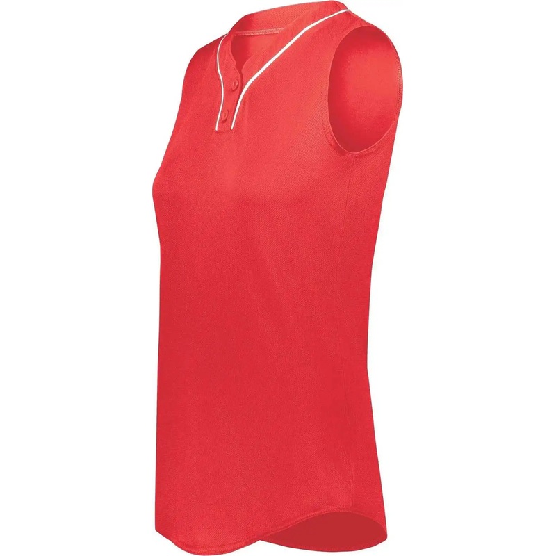 Augusta 6913 Ladies Cutter+ Sleeveless Jersey – Scarlet White