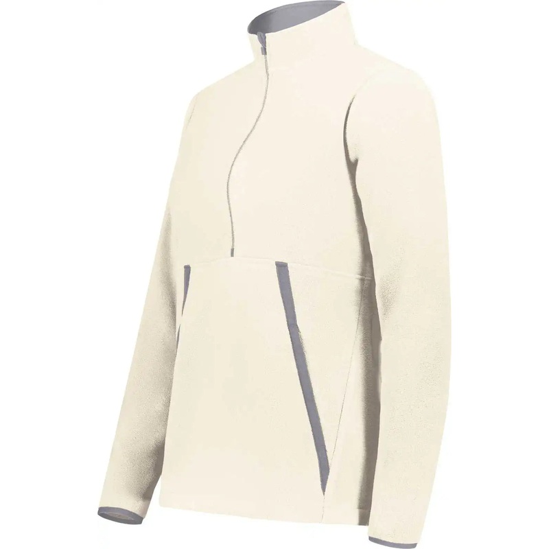 Augusta 6857 Ladies Chill Fleece 2.0 1/2 Zip Pullover – Oyster