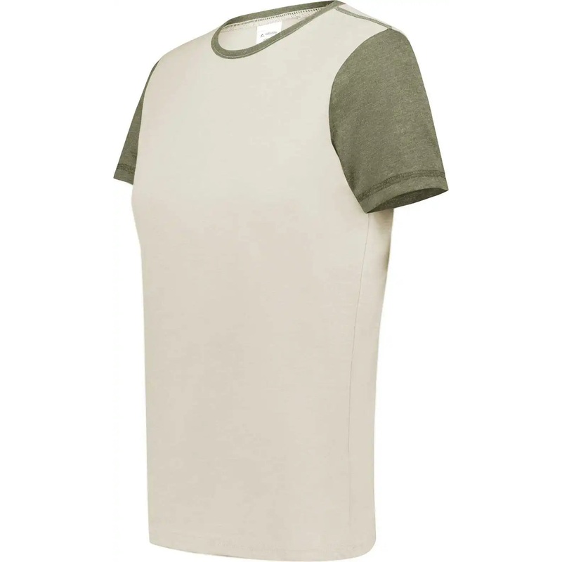 Augusta 6878 Ladies Gameday Vintage Ringer Tee – Birch Olive Heather