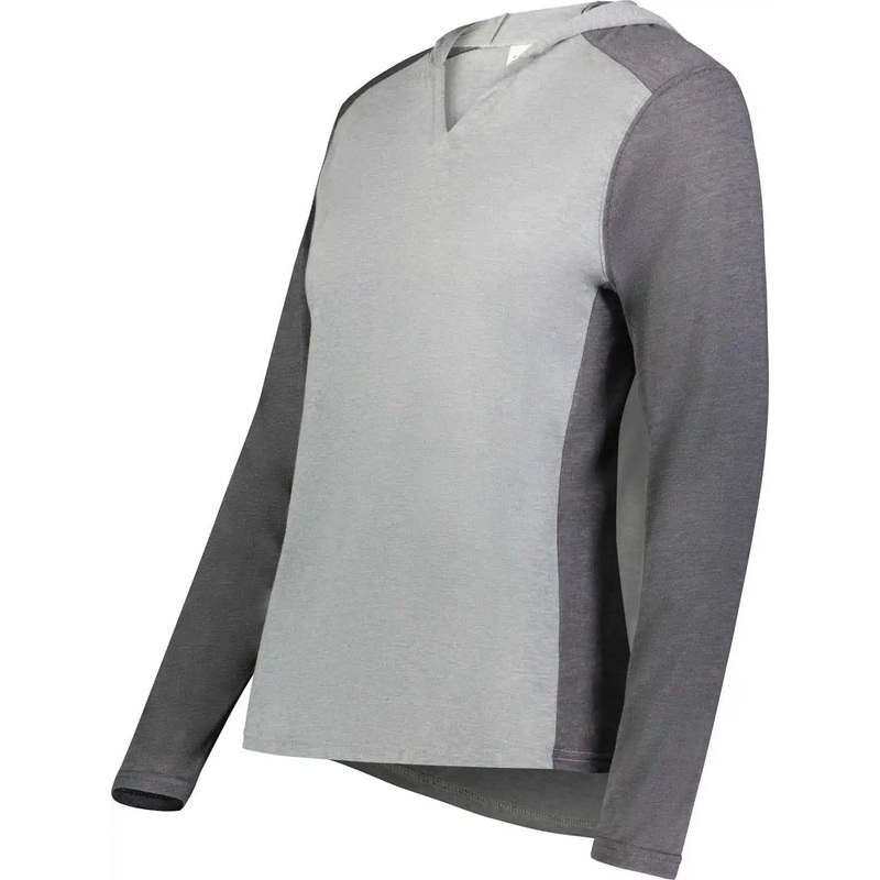 Augusta 6902 Ladies Gameday Vintage Hoodie – Gray Heather Carbon Heather