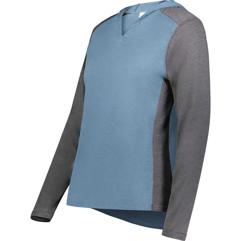 Augusta 6902 Ladies Gameday Vintage Hoodie – Storm Heather Carbon Heather