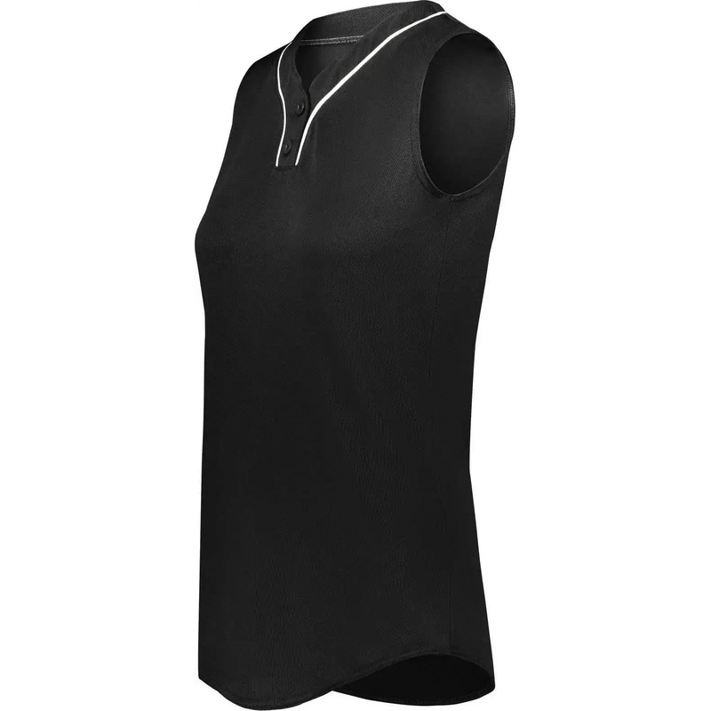 Augusta 6913 Ladies Cutter+ Sleeveless Jersey – Black White