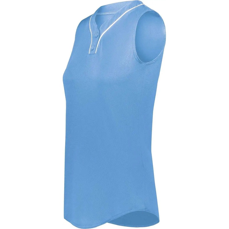 Augusta 6913 Ladies Cutter+ Sleeveless Jersey – Columbia Blue White