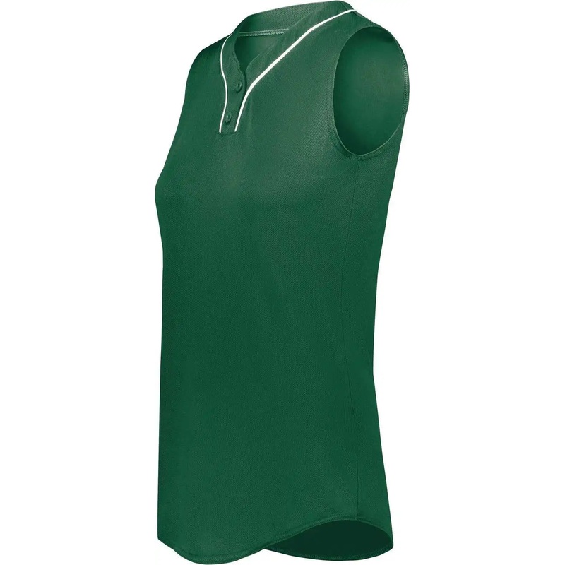Augusta 6913 Ladies Cutter+ Sleeveless Jersey – Dark Green White