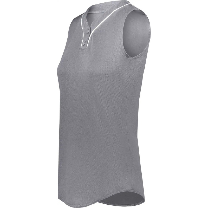 Augusta 6913 Ladies Cutter+ Sleeveless Jersey – Graphite White