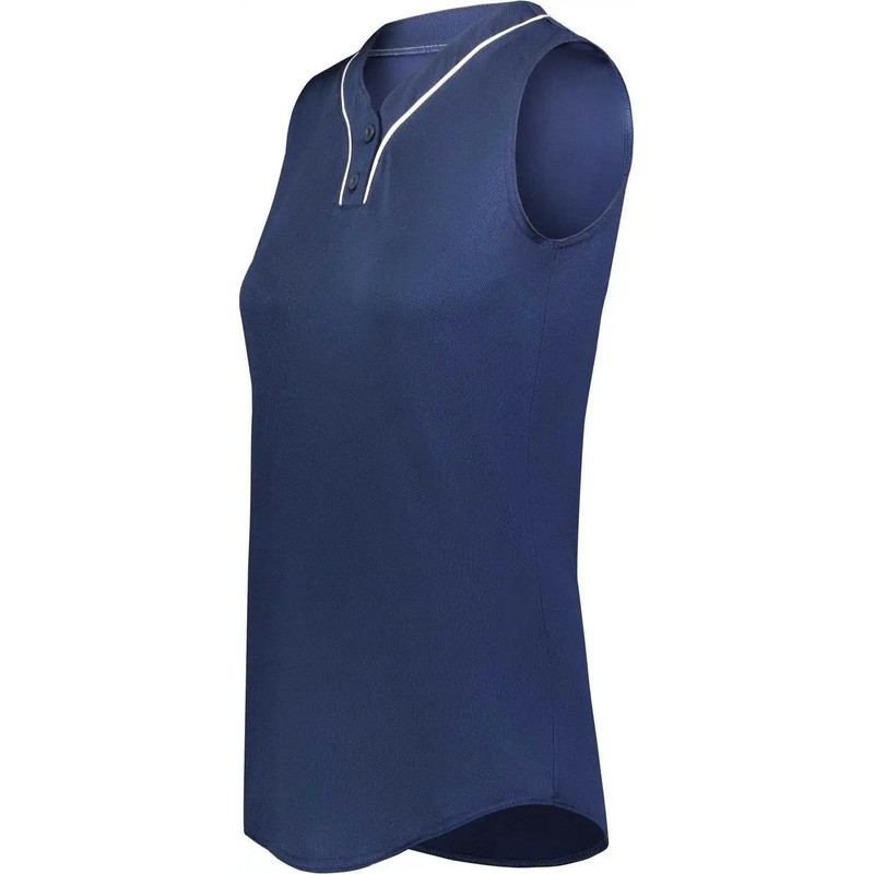 Augusta 6913 Ladies Cutter+ Sleeveless Jersey – Navy White