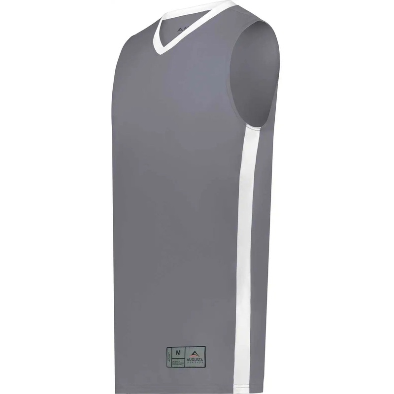 Augusta 6886 Match-Up Basketball Jersey – Graphite White