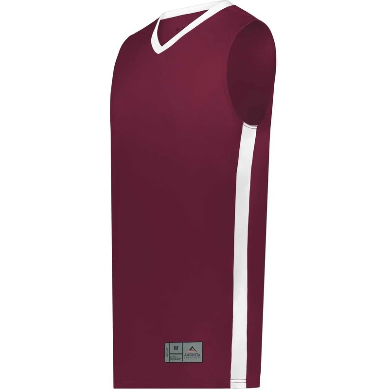 Augusta 6886 Match-Up Basketball Jersey – Maroon White