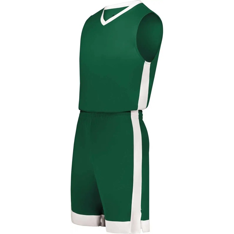 Augusta 6889 Match-Up Basketball Shorts – Dark Green White