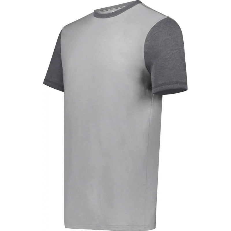 Augusta 6876 Gameday Vintage Ringer Tee – Gray Heather Carbon Heather