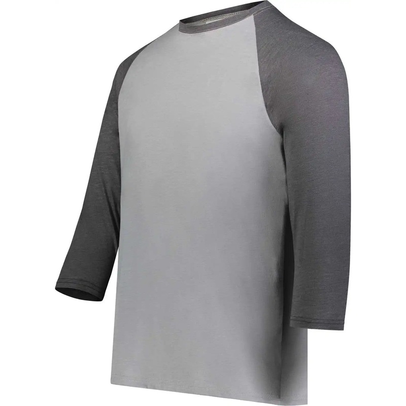 Augusta 6879 Gameday Vintage 3/4 Tee – Gray Heather Carbon Heather