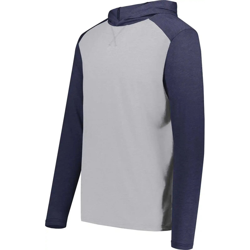 Augusta 6884 Gameday Vintage Hoodie – Gray Heather Navy Heather