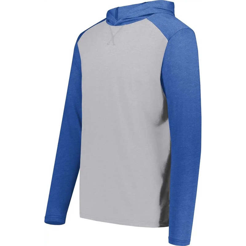 Augusta 6884 Gameday Vintage Hoodie – Gray Heather Royal Heather