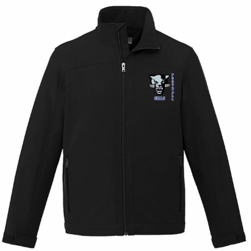 CUMBERLAND PANTHERS GIRLS FOOTBALL CX2 LIGHTWEIGHT SOFTSHELL JACKET – MEN’S/YOUTH BLACK WITH EMBROIDERED LEFT CHEST LOGO