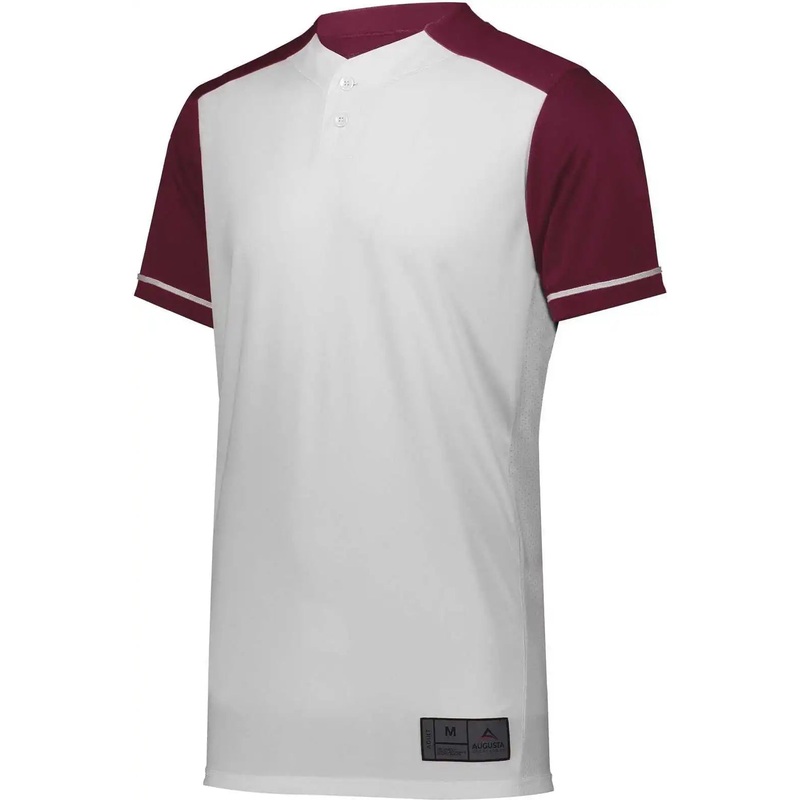 Augusta 1569 Youth Closer Jersey – White Maroon