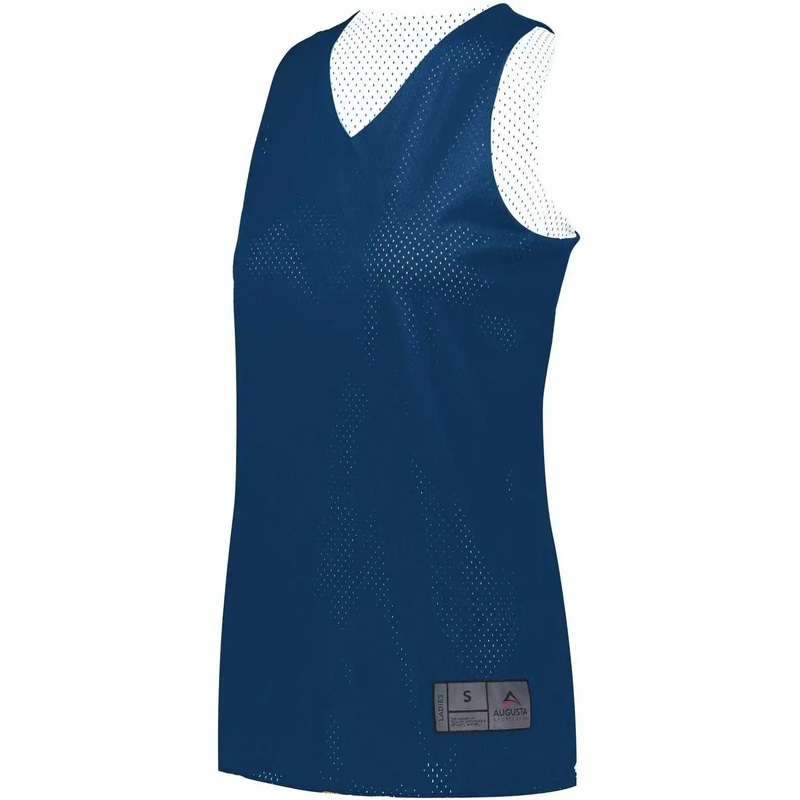 Augusta 163 Youth Tricot Mesh Reversible 2.0 Jersey – Navy White