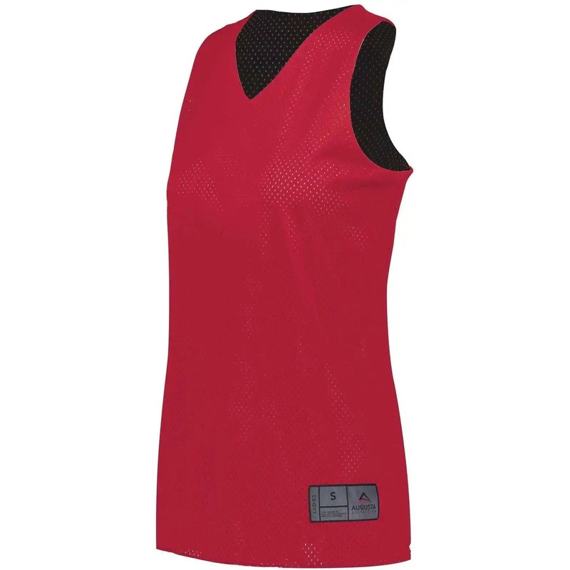 Augusta 163 Youth Tricot Mesh Reversible 2.0 Jersey – Scarlet White