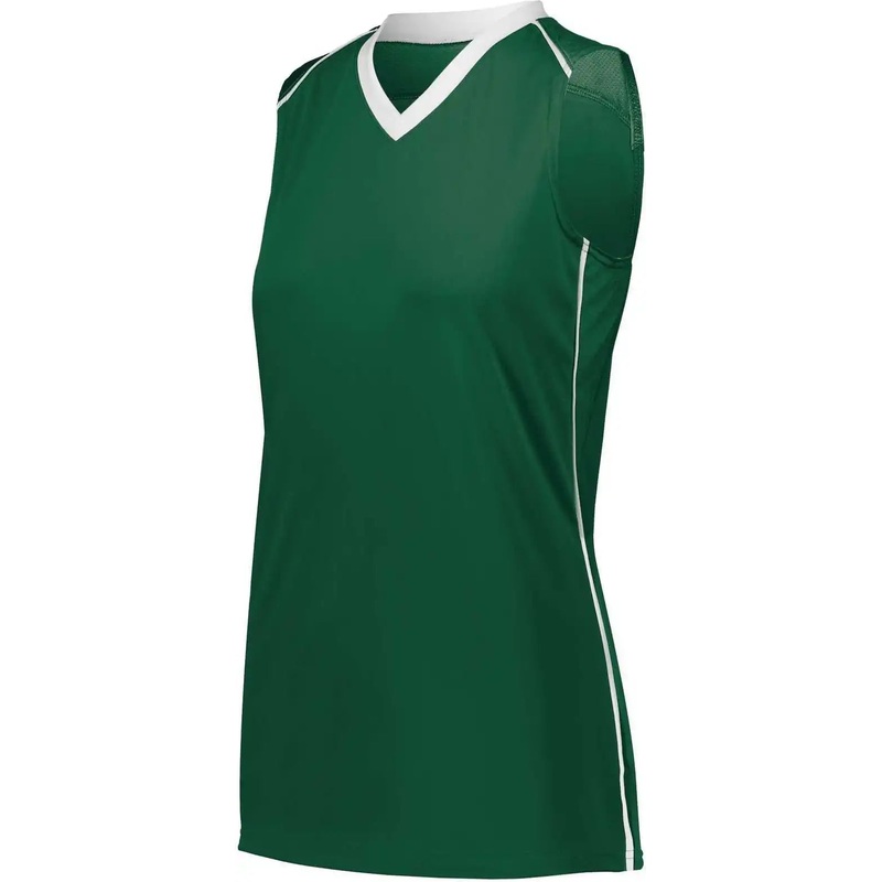 Augusta 1688 Girls Rover Jersey – Dark Green White