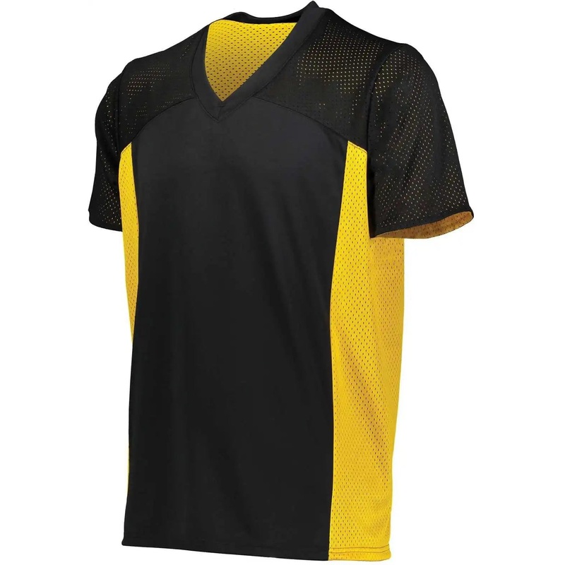 Augusta 265 Youth Reversible Flag Football Jersey – Black Gold