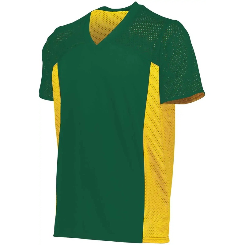 Augusta 265 Youth Reversible Flag Football Jersey – Dark Green Gold
