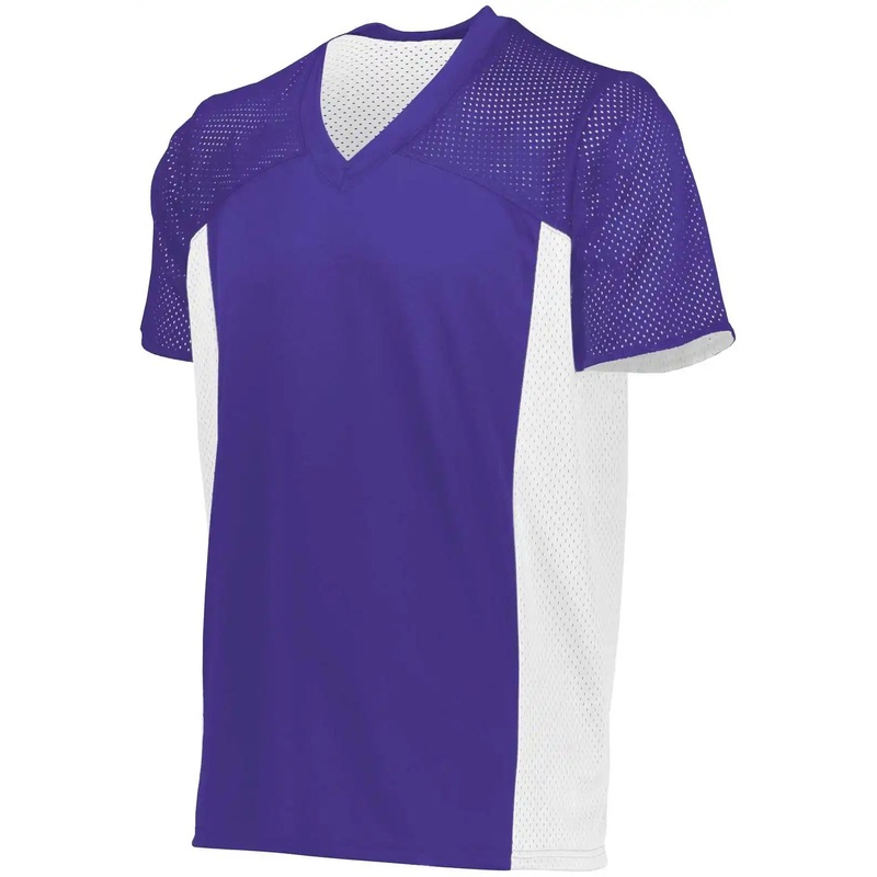 Augusta 265 Youth Reversible Flag Football Jersey – Purple White