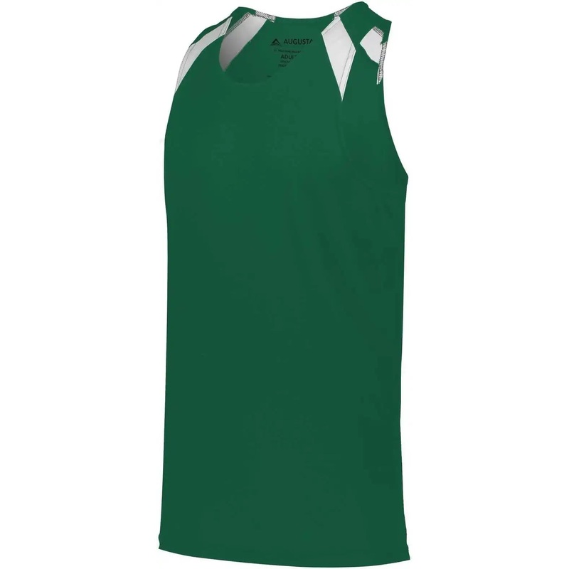 Augusta 343 Overspeed Track Jersey – Dark Green White