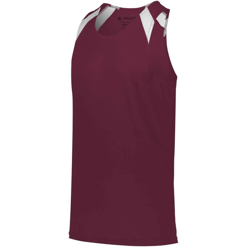 Augusta 344 Youth Overspeed Track Jersey – Maroon White