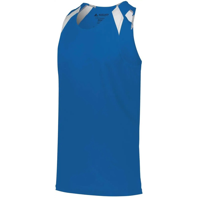 Augusta 344 Youth Overspeed Track Jersey – Royal White