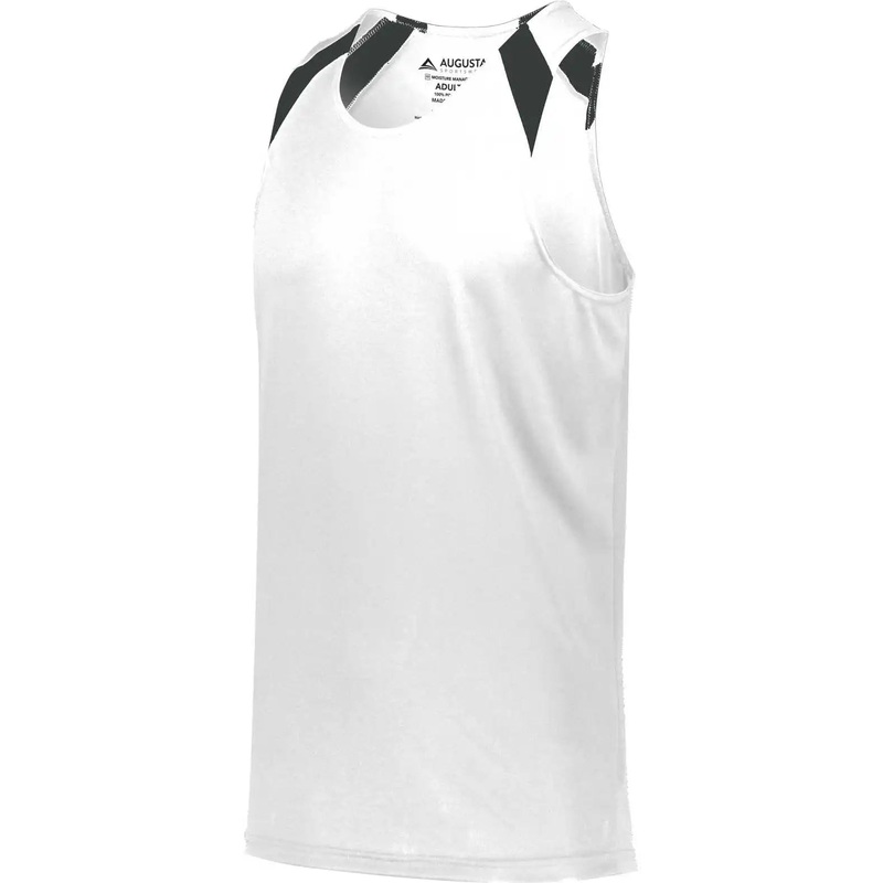 Augusta 344 Youth Overspeed Track Jersey – White Black