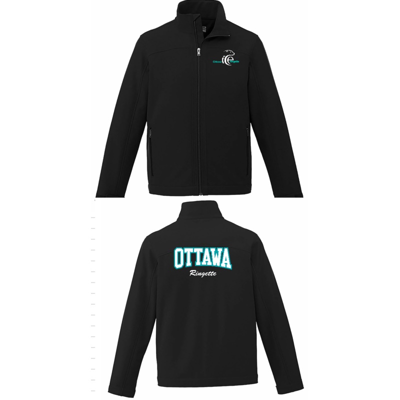 CORA CX2 LIGHTWEIGHT SOFTSHELL JACKET YOUTH WITH BACK APPLIQU