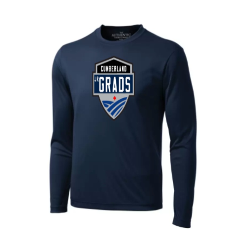 CUMBERLAND JR GRADS SHORE DRYFIT PERFORMANCE LONG SLEEVE TEE