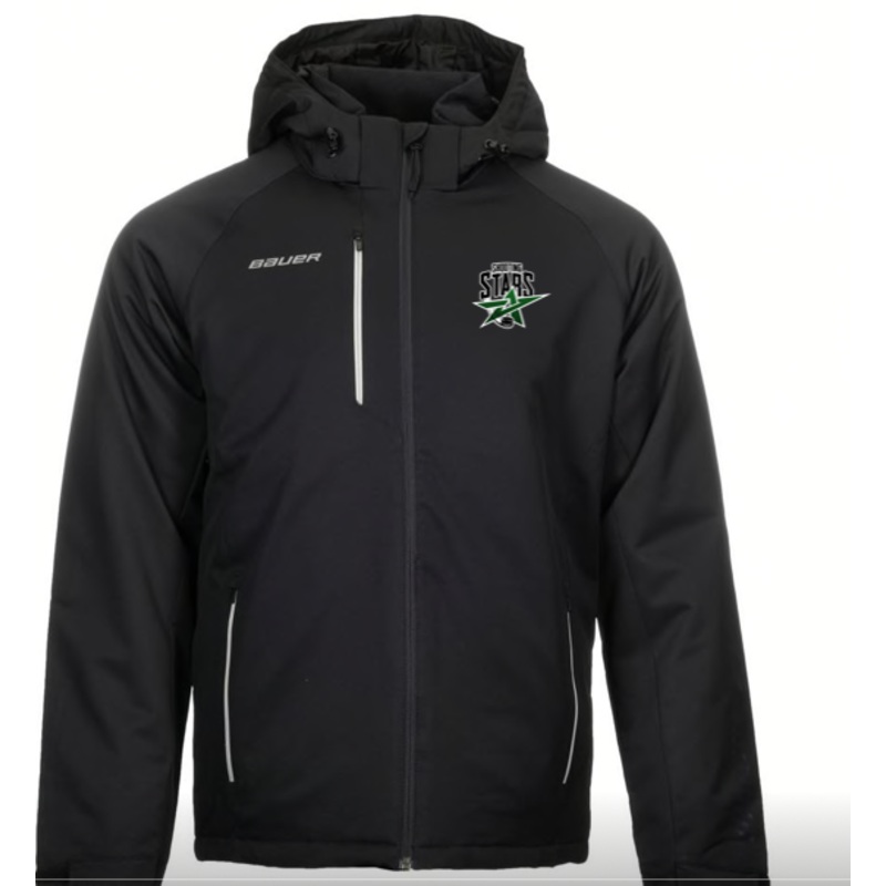 EAST OTTAWA SHOOTING STARS BAUER HEAVYWEIGHT JACKET BLK-ADULT WITH EMBROIDERED LOGO