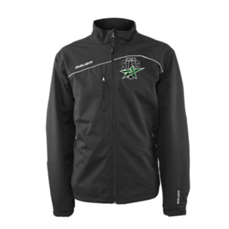 EAST OTTAWA SHOOTING STARS BAUER MIDWEIGHT JACKET BLK-YTH WITH EMBROIDERED LOGO SKU: (1056672)